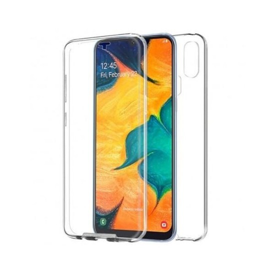 Capa de Silicone 360º para Samsung Galaxy A20/A30 Transparente